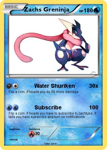 Pokemon Zachs Greninja