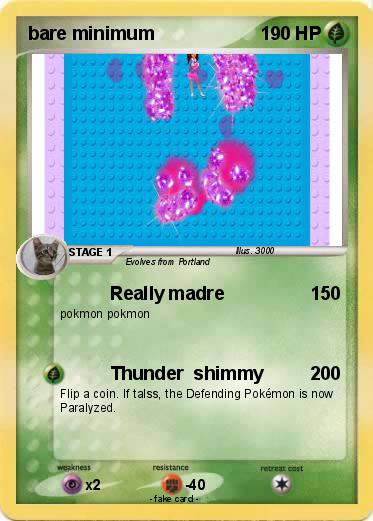 Pokemon bare minimum
