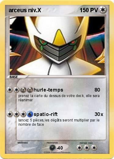 Pokemon arceus niv.X