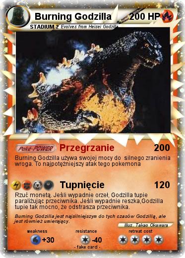 Pokemon Burning Godzilla