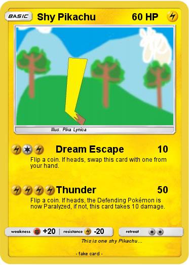 Pokemon Shy Pikachu