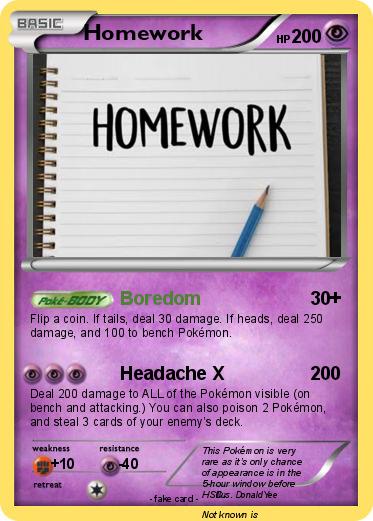Pokemon Homework