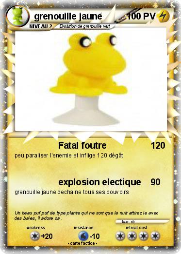 Pokemon grenouille jaune