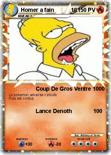 Pokemon Homer a fain           10