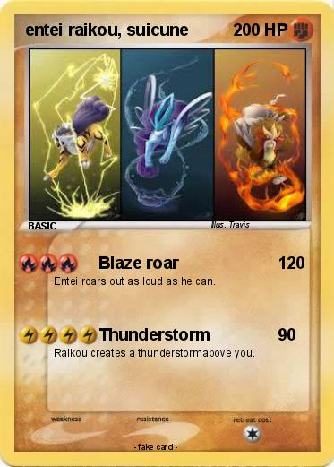 Pokemon entei raikou, suicune