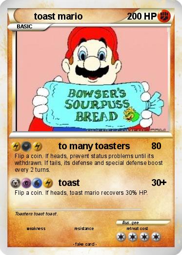 Pokemon toast mario