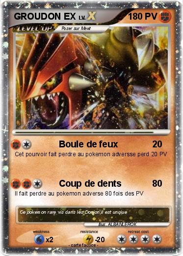 Pokemon GROUDON EX