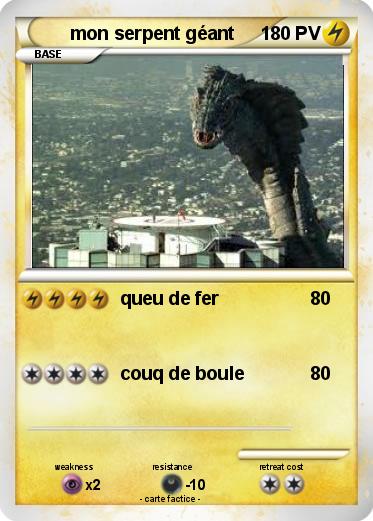 Pokemon mon serpent géant