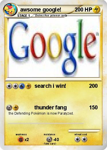 Pokemon awsome google!
