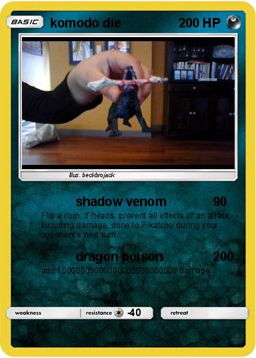 Pokemon komodo die