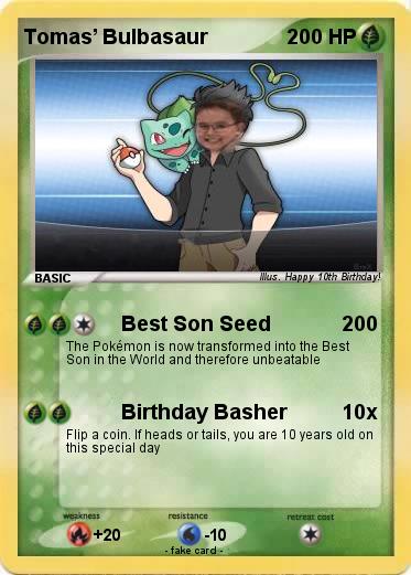 Pokemon Tomas’ Bulbasaur