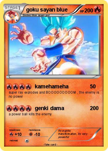 Pokemon goku sayan blue