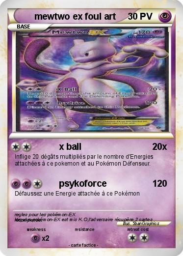 Pokemon mewtwo ex foul art