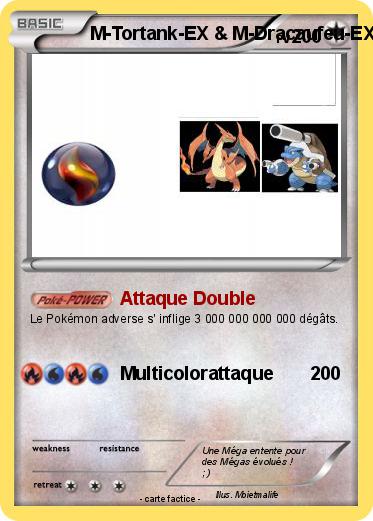 Pokemon M-Tortank-EX & M-Dracaufeu-EX