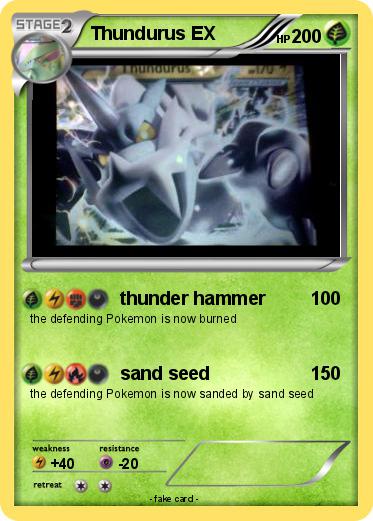 Pokemon Thundurus EX