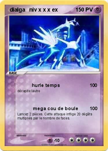 Pokemon  dialga   niv x x x ex 