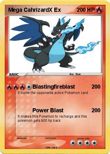 Pokemon Mega CahrizardX Ex