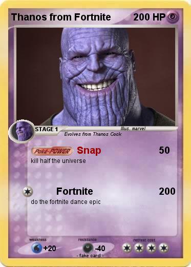 Pokemon Thanos from Fortnite