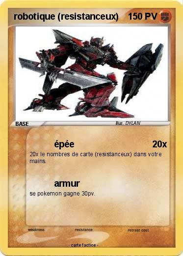 Pokemon robotique (resistanceux)