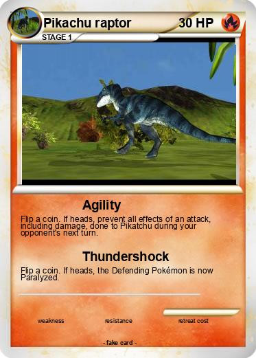 Pokemon Pikachu raptor