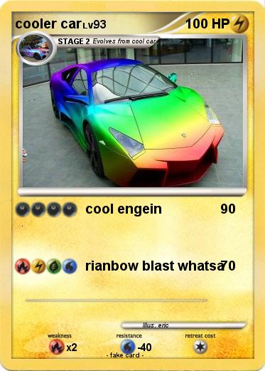 Pokemon cooler car