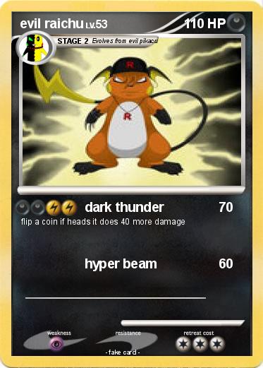 Pokemon evil raichu
