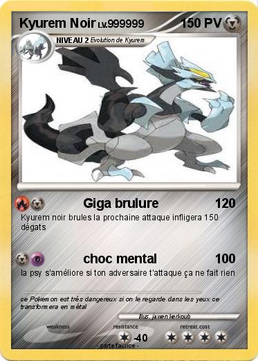 Pokemon Kyurem Noir