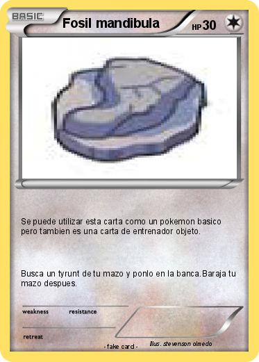 Pokemon Fosil mandibula