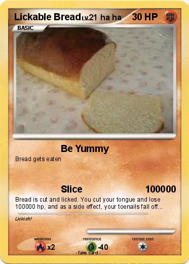 Pokemon Lickable Bread