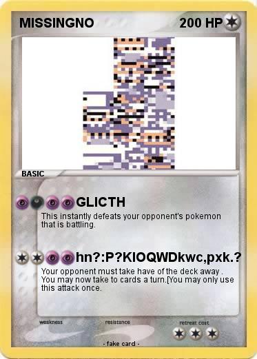 Pokemon MISSINGNO