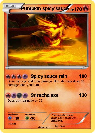 Pokemon Pumpkin spicy sauce