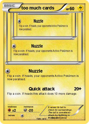 Pokemon too much cards