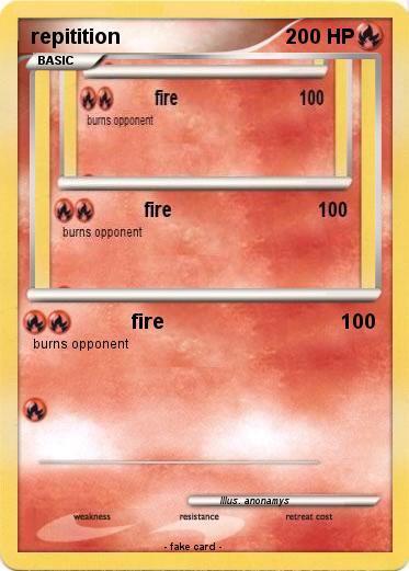 Pokemon repitition