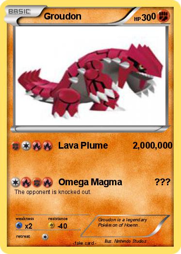 Pokemon Groudon                            0