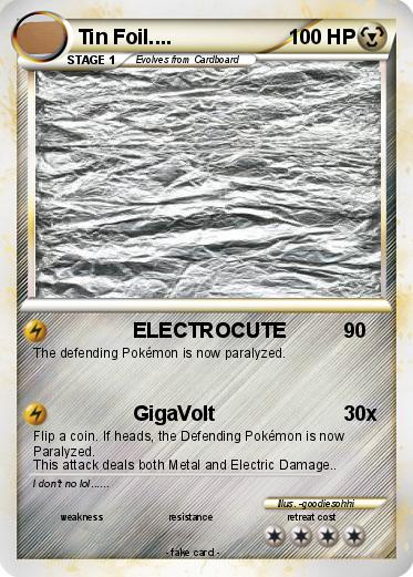 Pokemon Tin Foil....