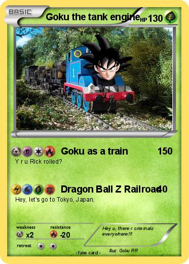 Pokemon Goku the tank engine