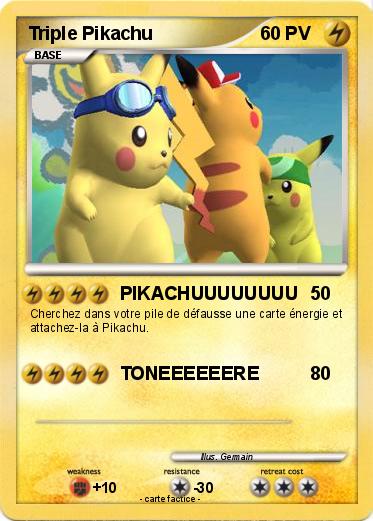 Pokemon Triple Pikachu