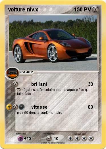Pokemon voiture niv.x