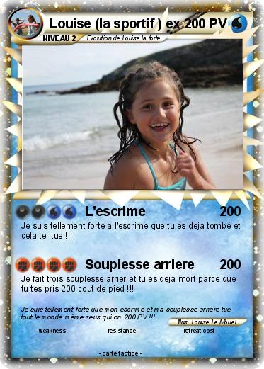 Pokemon Louise (la sportif ) ex
