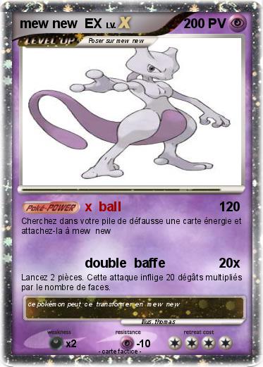 Pokemon mew new  EX