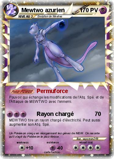 Pokemon Mewtwo azurien
