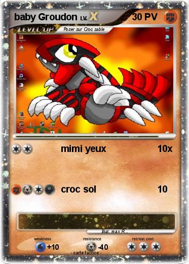 Pokemon baby Groudon