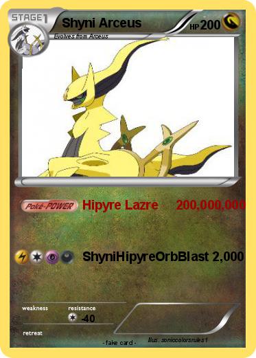 Pokemon Shyni Arceus