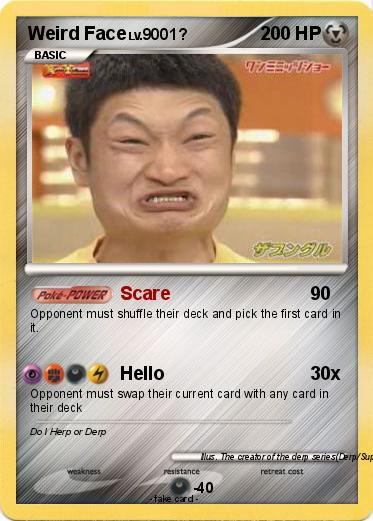 Pokemon Weird Face