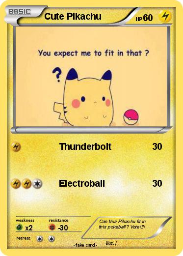 Pokemon Cute Pikachu