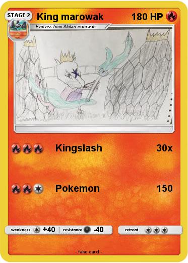 Pokemon King marowak