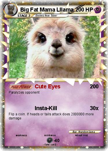 Pokemon Big Fat Mama Lllama