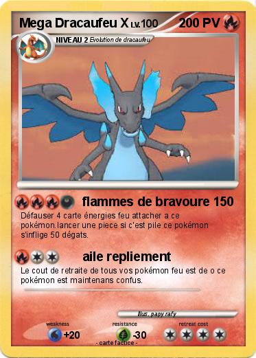 Pokemon Mega Dracaufeu X