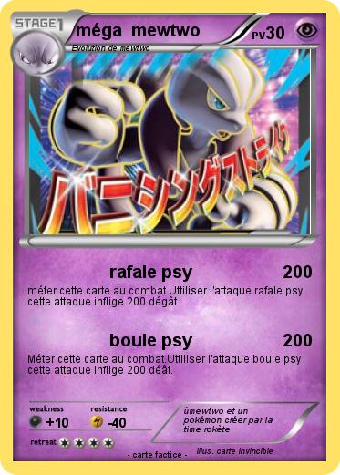 Pokemon méga  mewtwo