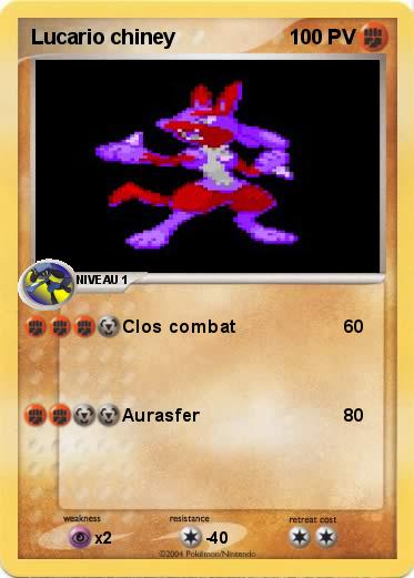 Pokemon Lucario chiney